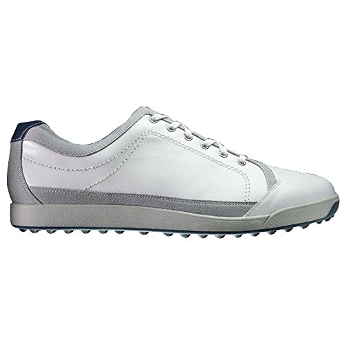 Men’s Footjoy Footjoy Contour Casual Golf Shoe White/Navy Size 11 M US
