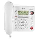 ATandT 1856 Corded Speakerphone with Digital Answering System (White)
