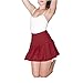 Pusheng Womens Stylish Slim High Waist Pleated Tennis Skirts