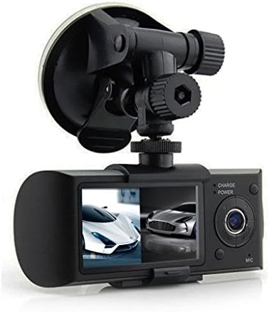 Car Dual Len Camera, Longtian 2.7" Car Vehicle DVR Camera Video Recorder GPS Dash Cam with G-Sensor (Black)