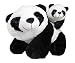 Tickles Black Mother Panda With Baby Stuffed Soft Plush Toy Love Girl 40 Cm RS.679.00