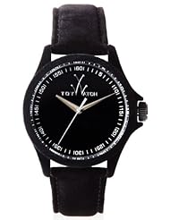 ToyWatch Sartorial Black Velvet Touch Womens Strap Watch PE01BK