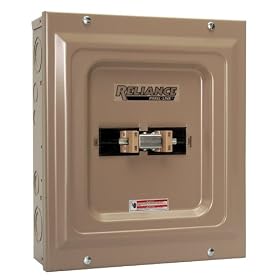 Reliance Controls 60-100 Amp Utility Switch for up to 15,000-Watt Generators #TCA1006D by RELIANCE CONTROLS