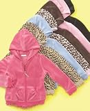 Greendog Little Girl EDV Velour Hoodie