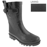 Capelli New York Shiny Solid W/ Allover Glitter Girls Sporty Rain Boot