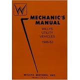 1946 1947 1948 WILLYS JEEP TRUCK WAGON CJ Shop Manual by Jeep