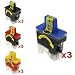 Compatible Ink Cartridge for Brother LC41 Combo 12-Pack: 3 each color: black/cyan/magenta/yellow