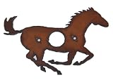 Rustic Metal Running Horse Door Bell Cover