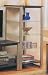 Cappuccino Finish And Glass Audio Tower