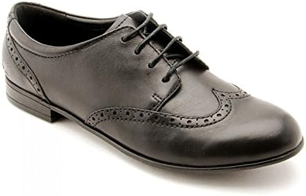 Start-rite Girls Black Prom Leather Shoes-UK 2