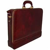IMAGE OF Pratesi 'Perugino' Laptop Briefcase in Nutella