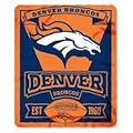 NFL Officially Licensed Denver Broncos 50 X 60 Marque Fleece Throw Blanket
