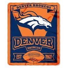 NFL Officially Licensed Denver Broncos 50 X 60 Marque Fleece Throw Blanket