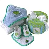 Sweet, Elegant & Unique Boxed Baby Gift Set #1 Cute Froggie Baby Stuff!
