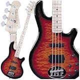 Lakland Skyline Series L4402DRCS 4-Strings Bass Guitar, Cherry Sunburst