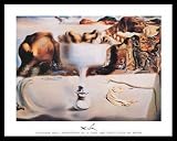 Salvador Dali Fruit Dish On Beach Salvatore Art Framed Poster Print - 22 X 28