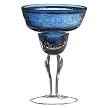 Bubble Glass Margarita Glasses Set of 6 - Slate Blue