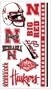 University of Nebraska Lincoln NU Cornhuskers -Temporary Face Tattoos - Multi Logo Sheet