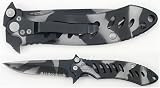 United Cutlery 1445B USARA Camo Tactical Folder Linerlock Knife (U.S. Army Rangers Association):