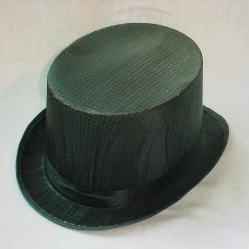Childrens Toyshop  Sporting Goods : Crinoline Silk Top Hat Black