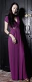IMAGE OF Bianca Maxi Nursing Maternity Dress - 2X Magenta