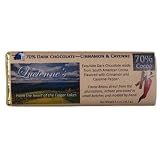 Luciennes Cinnamon and Cayenne Dark Chocolate Bar. Handmade using All Natural Ingredients. 70% Cocoa Chocolate. 1.5 oz.