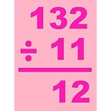 Pink Ordered Division Flash Cards