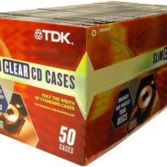 TDK Systems JC SLIM LINE 50PK - Clear (MCJB-W50TG)