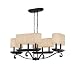 World Imports 2029-42 Canberra 10 lights CHANDELIER, BRONZE, WHITE