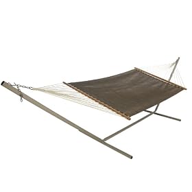 Click here to buy Castaway Open Weave Hammock, Bronze, Large by Castaway Hammocks by Pawleys Island.