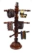Fair Trade "Cleopatra" Revolving Jewelry Stand Made From Reclaimed Wood