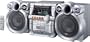 JVC MX-KC4 360-Watt Audio System with 3-Disc CD Changer, Cassette Deck, and AM/FM Tuner