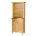 Buffet with Open Hutch - Natural/ Stainless Steel