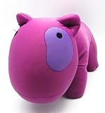 Knautschkissen Kuschelkissen mit Mikroperlen Bulldogge farbig fuchsia