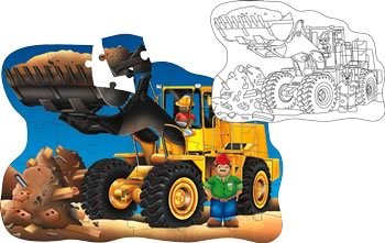 Childrens Toyshop  Toys : Learning Journey 30-pc. Puzzle Doubles Giant Digger Floor Game