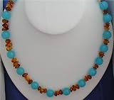 Amber Turquoise Quartz Necklaces Beaded QA131 by World of Watches and Gems