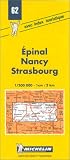 Michelin Epinal/Nancy/Strasbourg, France Map No. 62 (Michelin Maps & Atlases)