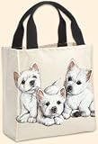 Westie Puppies Tote Bags