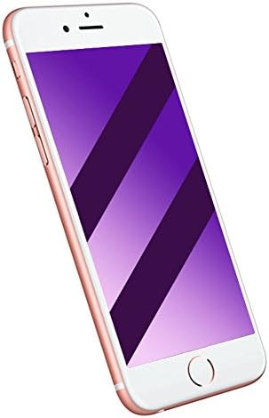 RTAKO Glass Screen Protector for Iphone 6 Plus/6s Plus Eye Protected Anti Blue Light 3D Full Coverage Retail Packaging(5.5" white)