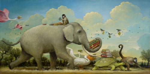 Artifact Puzzles - Kevin Sloan Migration of Knowledge Wooden Jigsaw Puzzle