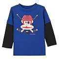 Infant Boys' Paul Frank Long-sleeve 2fer Hockey Julius Tee - Blue