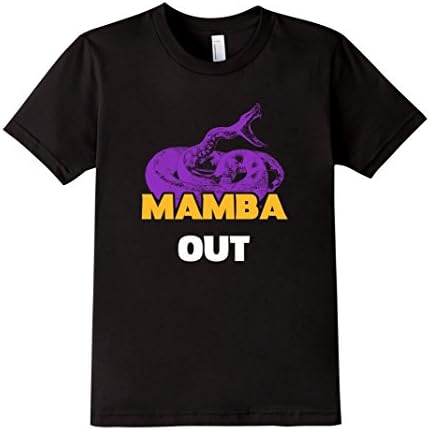 Kids Mamba Out - Basketball T-Shirt - Slim - Black/Grey + Snake 12 Black