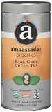 Ambassador Organics Biodynamic Earl Grey Green Tea, Whole-leaf Loose, 4 Ounce Tins (Pack of 2)