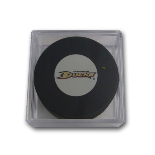 NHL Anaheim Ducks Souvenir Hockey Puck with Puck Square