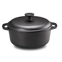 Anolon Chef Clad 5-Quart Cast Iron Dutch Oven with Natural Oil Finish