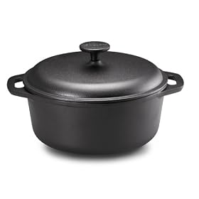 Anolon Chef Clad 5-Quart Cast Iron Dutch Oven with Natural Oil Finish by Anolon