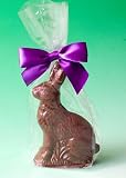 Helen Grace Chocolates, Solid Milk Chocolate Bunny, 6.5 oz., Easter Gift Bag