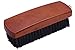 KONEX Dark Wood Lint Brush for Clothes, Cashmere, Handbags - Firm, Compact, Vintage Style - Synthetic Bristles, Beige Wood Handle