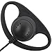 TENQ D Shape Earpiece Headset PTT for Motorola Two Way Radio Walkie Talkie 2pin(5 Packs)