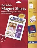 Avery Ink Jet Magnet Sheets, Matte White, 8-1/2-Inch by 11-Inch, Pack of 3